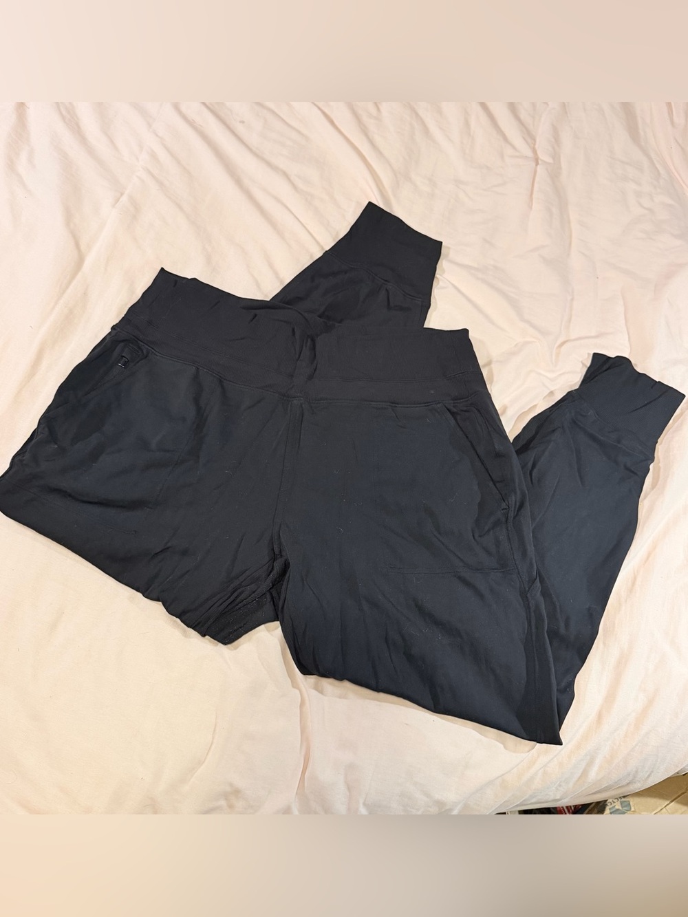 Athleta Black High Rise Joggers L